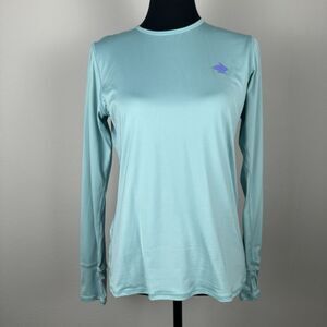 RABBIT Vented UPF Athletic Top Women Medium Long Sleeve Pullover Stretch Running